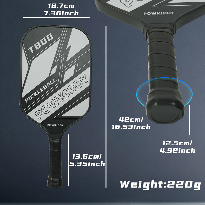 16MM T800 Carbon Fiber Pickleball Paddle Control Series and Power Series | Conform to USAPA | Graphite Carbon Face | Gift for Men & Women|Competitive racket!